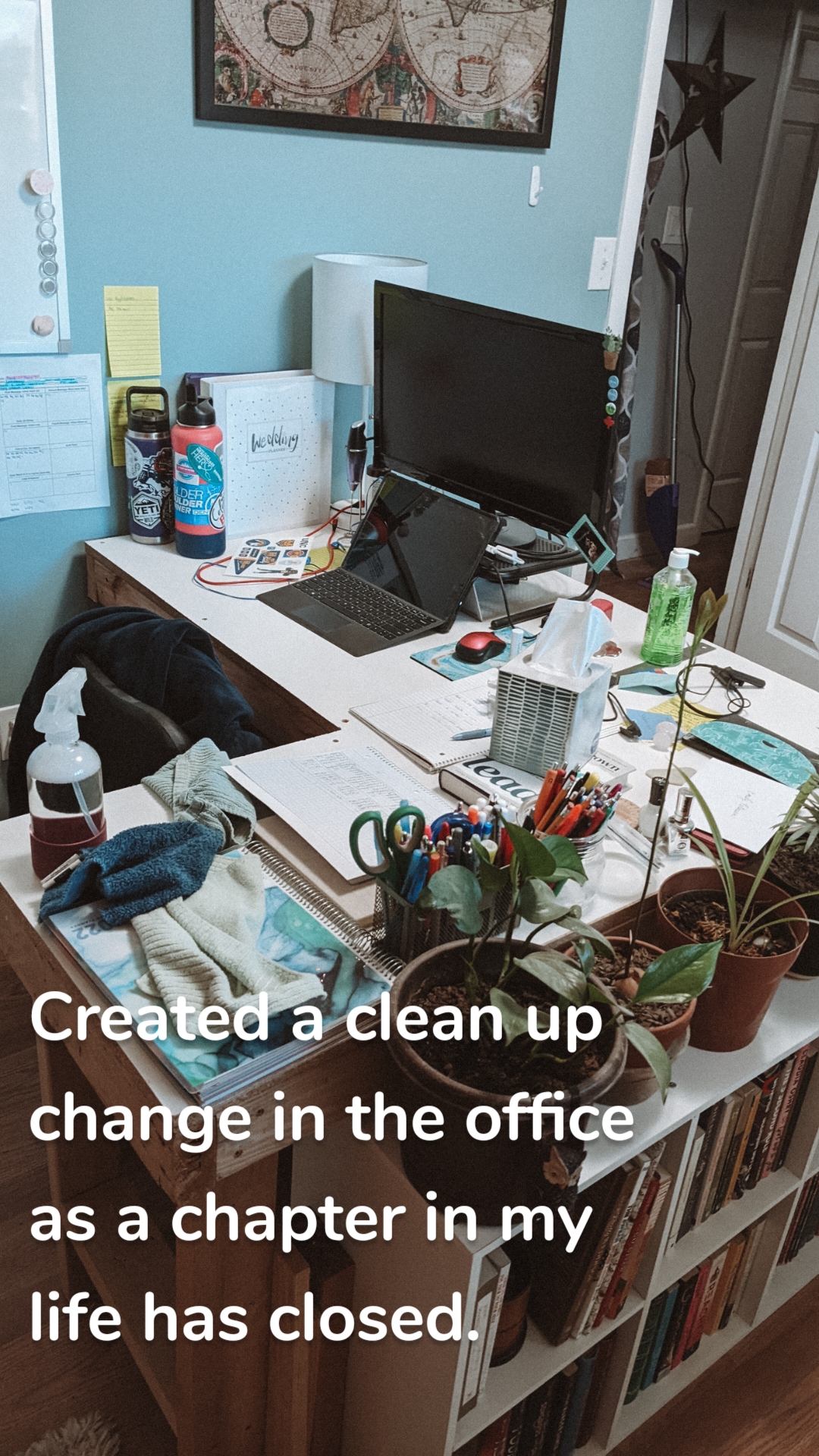 Created a clean up change in the office as a chapter in my life has closed. 